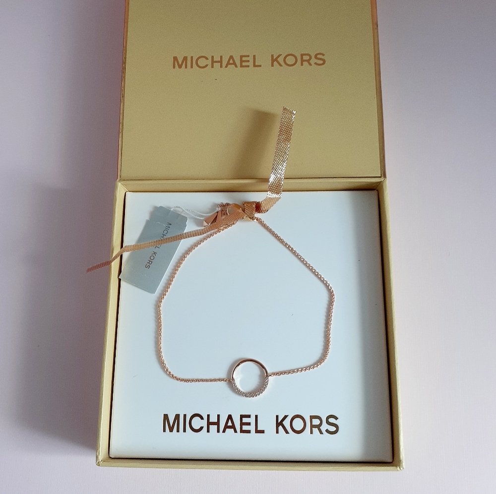 Michael Kors Fine Rose Gold Bracelet NIB